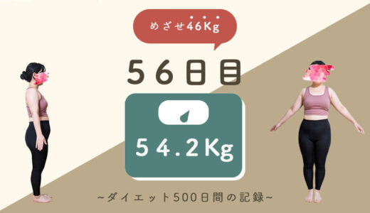 じじの【ゆるダイエット】56日目：54.2Kg